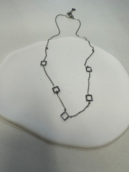 Collier Acier Inoxydable Argenté